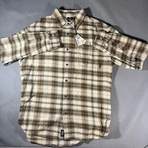 Thrills Men’s Size Medium Brown Thick Material Flannel New With Tags